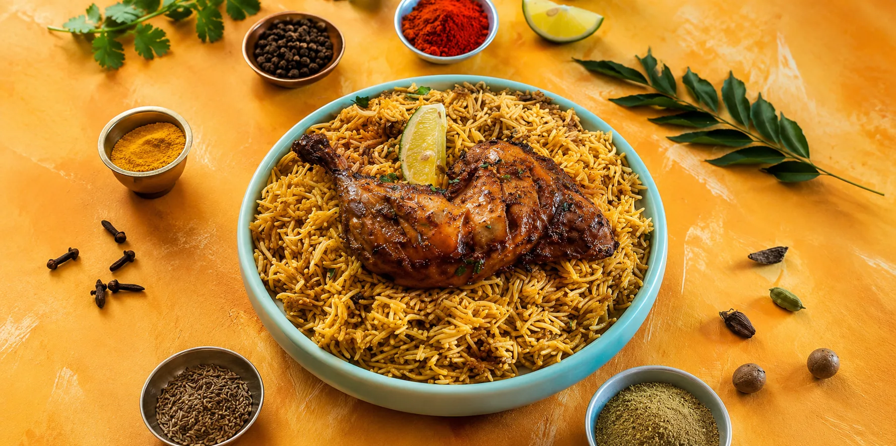 Tandoori Chicken Biryani