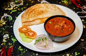 Kal Dosa With Chicken curry